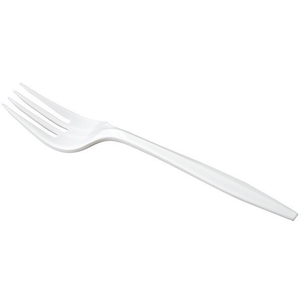 White Plastic Fork